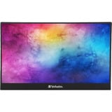 Verbatim 49590 écran plat de PC 35,6 cm (14") 1920 x 1080 pixels Full HD LCD Noir Moniteur Noir, 1x HDMI, 2x USB-C, 1x USB-A, 35,6 cm (14"), 1920 x 1080 pixels, Full HD, LCD, 6 ms, Noir