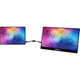 Verbatim 49590 écran plat de PC 35,6 cm (14") 1920 x 1080 pixels Full HD LCD Noir Moniteur Noir, 1x HDMI, 2x USB-C, 1x USB-A, 35,6 cm (14"), 1920 x 1080 pixels, Full HD, LCD, 6 ms, Noir