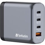 Verbatim GNC-140 Universel Noir, Gris Secteur Charge rapide Intérieure Gris, 3x USB-C, 1x USB-A, Intérieure, Secteur, 20 V, Noir, Gris
