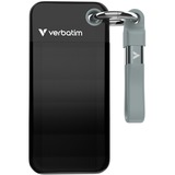 Verbatim Pocket 2 To USB Type-C 3.2 Gen 2 (3.1 Gen 2) Noir, Gris SSD externe Noir/gris, 2 To, USB Type-C, 3.2 Gen 2 (3.1 Gen 2), 1000 Mo/s, 10 Gbit/s, Noir, Gris