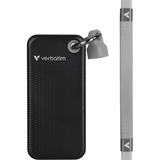 Verbatim Pocket 2 To USB Type-C 3.2 Gen 2 (3.1 Gen 2) Noir, Gris SSD externe Noir/gris, 2 To, USB Type-C, 3.2 Gen 2 (3.1 Gen 2), 1000 Mo/s, 10 Gbit/s, Noir, Gris