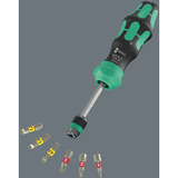 Wera Kraftform Kompakt 25 RA-R avec sac, Set d'embouts de vissage Noir/Vert