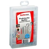 fischer Aides pratiques, déménager & emménager, Cheville Gris clair/Rouge