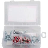 fischer Aides pratiques, déménager & emménager, Cheville Gris clair/Rouge