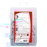 fischer Aides pratiques, déménager & emménager, Cheville Gris clair/Rouge