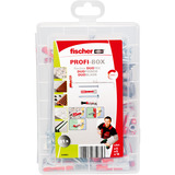 fischer Profi-Box DuoLine + vis, Cheville Gris clair/Rouge