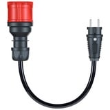 go-e Adaptateur pour Gemini flex 11 kW, CEE rouge triphasé 16A > prise domestique Noir