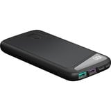 goobay 53936 banque d'alimentation électrique Lithium Polymère (LiPo) 10000 mAh Noir, Powerbank Noir, 10000 mAh, Lithium Polymère (LiPo), 3,7 V, Noir