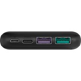 goobay 53936 banque d'alimentation électrique Lithium Polymère (LiPo) 10000 mAh Noir, Powerbank Noir, 10000 mAh, Lithium Polymère (LiPo), 3,7 V, Noir