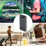 goobay 53936 banque d'alimentation électrique Lithium Polymère (LiPo) 10000 mAh Noir, Powerbank Noir, 10000 mAh, Lithium Polymère (LiPo), 3,7 V, Noir