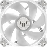ASUS TUF Gaming TF120 ARGB, Ventilateur de boîtier Blanc/transparent, Refroidisseur d'air, 12 cm, 250 tr/min, 1900 tr/min, Blanc