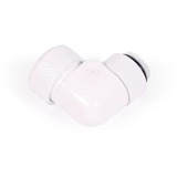 Alphacool Raccord vissable Eiszapfen 16mm HardTube 90° pivotant G1/4 - Blanc, Connecteur Blanc