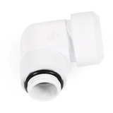 Alphacool Raccord vissable Eiszapfen 16mm HardTube 90° pivotant G1/4 - Blanc, Connecteur Blanc