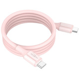 Ansmann Câble en silicone USB-C vers USB-C Rose