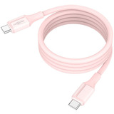 Ansmann Câble en silicone USB-C vers USB-C Rose