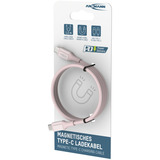 Ansmann Câble en silicone USB-C vers USB-C Rose
