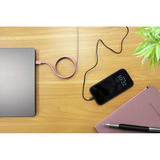 Ansmann Câble en silicone USB-C vers USB-C Rose