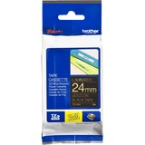 Brother Ruban pour étiqueteuse 24mm Or sur noir, TZe, Transfert thermique, Brother, PT-7600, PT-2430PC, PT-2700, PT-2730, PT-9600, PT-9700PC, PT-9800PCN, 2,4 cm