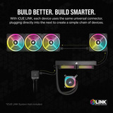 Corsair iCUE LINK QX120 RGB 120mm Reconditionné ventilateurs de boîtier Noir, 3 pièces, 120 x 120 x 25 mm, PWM