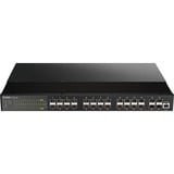 D-Link DIS-700G-28XS commutateur réseau Géré L2+ 1U Noir, Switch Géré, L2+, Grille de montage, 1U