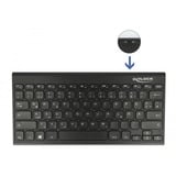 DeLOCK Bluetooth Mini Keyboard, clavier Noir, Layout DE