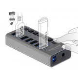 DeLOCK Concentrateur USB SuperSpeed externe à 7 ports, Hub USB 