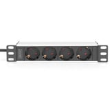 Digitus DN-95418, Multiprise Noir/en aluminium