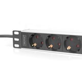 Digitus DN-95418, Multiprise Noir/en aluminium