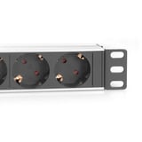 Digitus DN-95418, Multiprise Noir/en aluminium