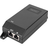 Digitus Injecteur Gigabit Ethernet PoE+, 802.3at 30 W, PoE-Injecteur Noir