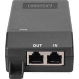 Digitus Injecteur Gigabit Ethernet PoE+, 802.3at 30 W, PoE-Injecteur Noir