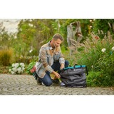 GARDENA Sac à déchets de jardin rectangulaire, taille L, Sack Noir/Turquoise, Jusqu'à 220 litres