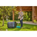 GARDENA Sac à déchets de jardin rectangulaire, taille L, Sack Noir/Turquoise, Jusqu'à 220 litres