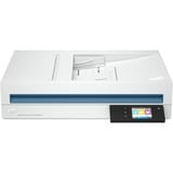 HP ScanJet Enterprise Flow N6600 fnw1 Scanner à plat A4 avec chargeur automatique, jusqu’à 50 ppm/100 ipm,1200 x 1200 DPI Blanc, jusqu’à 50 ppm/100 ipm,1200 x 1200 DPI, 216 x 356 mm, 1200 x 1200 DPI, 50 ppm, Scanner à plat, Blanc, 7,11 cm (2.8")