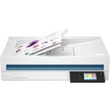 HP ScanJet Enterprise Flow N6600 fnw1 Scanner à plat A4 avec chargeur automatique, jusqu’à 50 ppm/100 ipm,1200 x 1200 DPI Blanc, jusqu’à 50 ppm/100 ipm,1200 x 1200 DPI, 216 x 356 mm, 1200 x 1200 DPI, 50 ppm, Scanner à plat, Blanc, 7,11 cm (2.8")