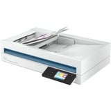 HP ScanJet Enterprise Flow N6600 fnw1 Scanner à plat A4 avec chargeur automatique, jusqu’à 50 ppm/100 ipm,1200 x 1200 DPI Blanc, jusqu’à 50 ppm/100 ipm,1200 x 1200 DPI, 216 x 356 mm, 1200 x 1200 DPI, 50 ppm, Scanner à plat, Blanc, 7,11 cm (2.8")