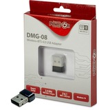 Inter-Tech DMG-08 WLAN / Bluetooth 150 Mbit/s, Adaptateur WLAN Sans fil, USB, WLAN / Bluetooth, Wi-Fi 4 (802.11n), 150 Mbit/s
