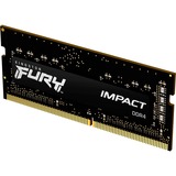 Kingston FURY FURY Impact module de mémoire 4 Go 1 x 4 Go DDR3L 1866 MHz, Mémoire vive Noir, 4 Go, 1 x 4 Go, DDR3L, 1866 MHz, 204-pin SO-DIMM, Noir