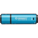 Kingston IronKey Vault Privacy 50 32 Go, Clé USB Bleu clair/Noir