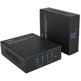 Lindy USB 3.2 Gen 1 Cat.6A HDBaseT Extender, Rallonge USB Noir