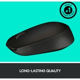 Logitech B170, Souris Noir, Sans fil