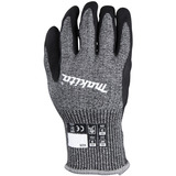 Makita Gants de travail, taille XL (10), résistance à la coupure F/7 Noir/gris