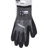 Makita Gants de travail, taille XL (10), résistance à la coupure F/7 Noir/gris
