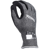 Makita Gants de travail, taille XL (10), résistance à la coupure F/7 Noir/gris