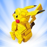 Mattel Pokémon - Pikachu Géant - Dom, Jouets de construction Jeu de construction, 8 an(s), Jaune, 600 pièce(s)