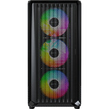 Montech X5M boîtier midi tower Noir | 2x USB-A | 1x USB-C | RGB | Verre Trempé