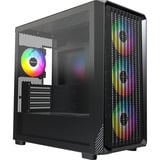 Montech  boîtier midi tower Noir | 2x USB-A | 1x USB-C | RGB | Verre Trempé