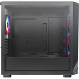 Montech  boîtier midi tower Noir | 2x USB-A | 1x USB-C | RGB | Verre Trempé