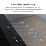 Montech  boîtier midi tower Noir | 2x USB-A | 1x USB-C | RGB | Verre Trempé