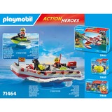 PLAYMOBIL Action de la ville - Bateau-pompe avec embarcation, Jouets de construction 71464
